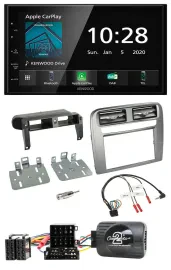 Kenwood Bluetooth Lenkrad DAB USB 2DIN Autoradio für Fiat GrandePunto 05-06 anth