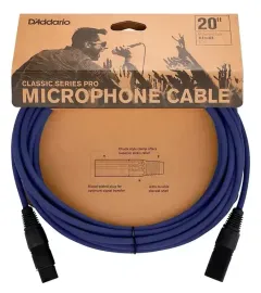 Planet Waves PW-CPMIC-20DBU Classic Series Pro Микрофонный кабель, 6м, тёмно-синий, D'Addario