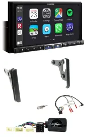 Alpine 2DIN DAB USB Lenkrad Bluetooth Autoradio für Toyota RAV 4 2001-2005