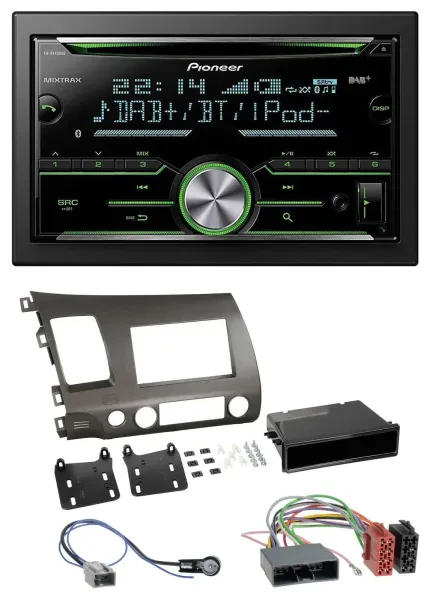 Pioneer Bluetooth MP3 DAB 2DIN USB CD Autoradio für Honda Civic Hybrid FD3 06-10