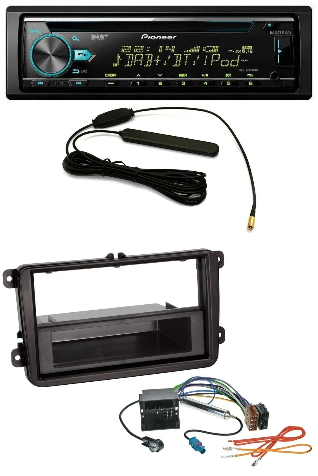 Автомагнитола Pioneer CD MP3 AUX DAB USB для VW Amarok, Beetle, EOS (с 2006)