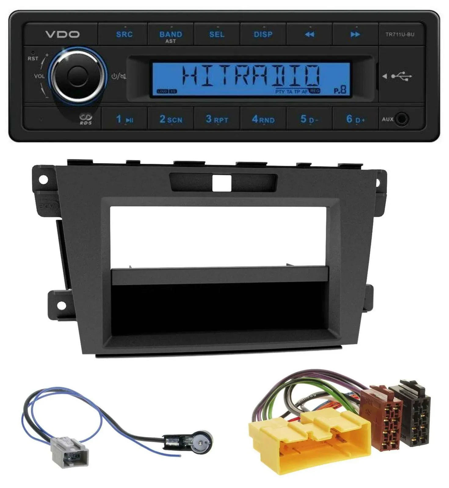 VDO AUX 1DIN MP3 USB Autoradio für Mazda CX-7 (2009-2013)