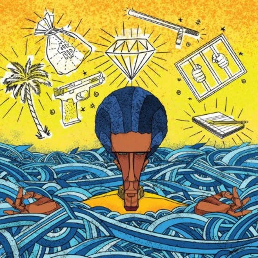 Виниловая пластинка The Rugged Nuggets, Smoke Dza, Fly Anakin & Blu – Head Above Water 7" (Релиз 2018)