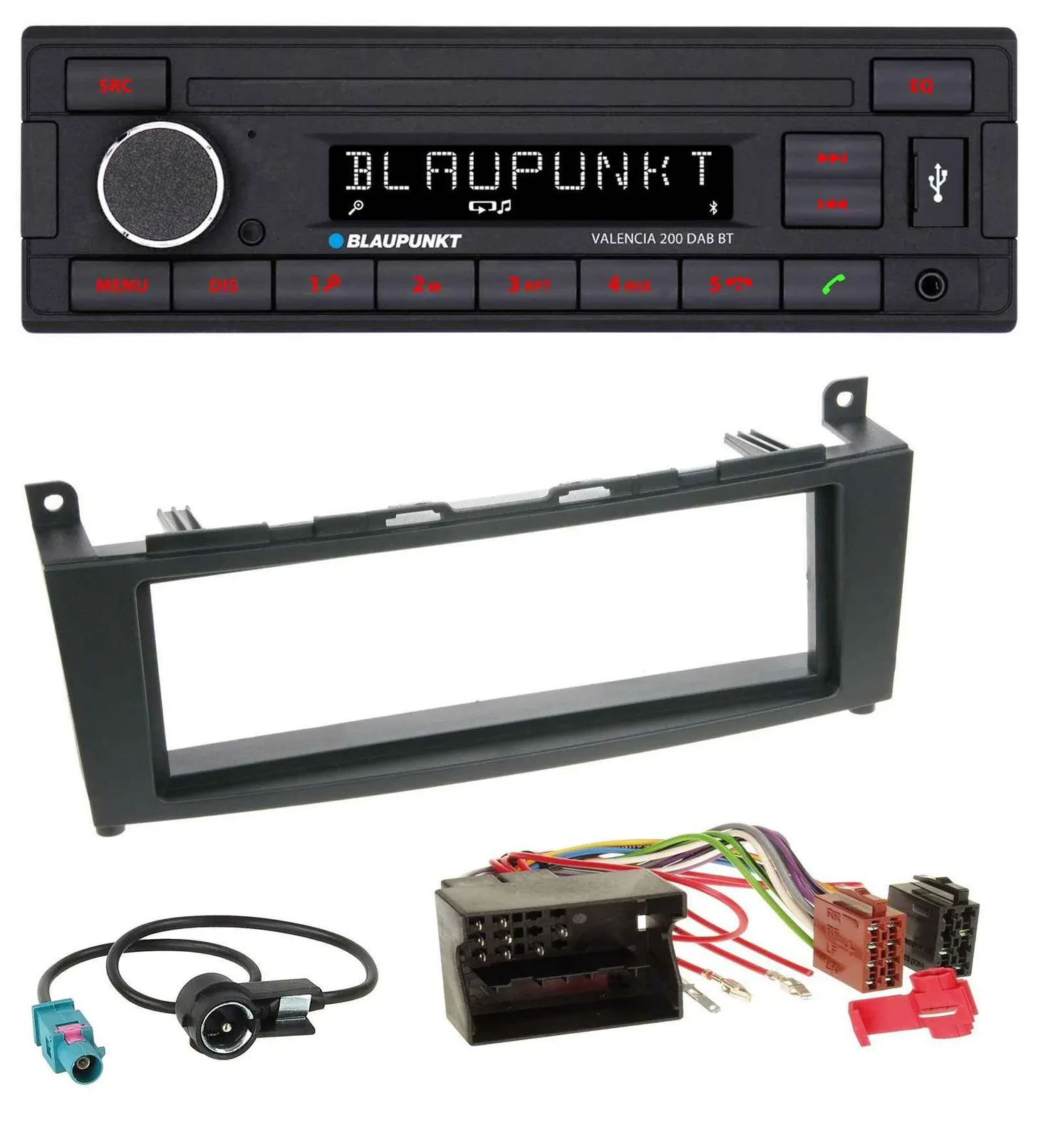 Автомагнитола Blaupunkt DAB MP3 Bluetooth USB для Mercedes C‑Class W204 (с 2007)