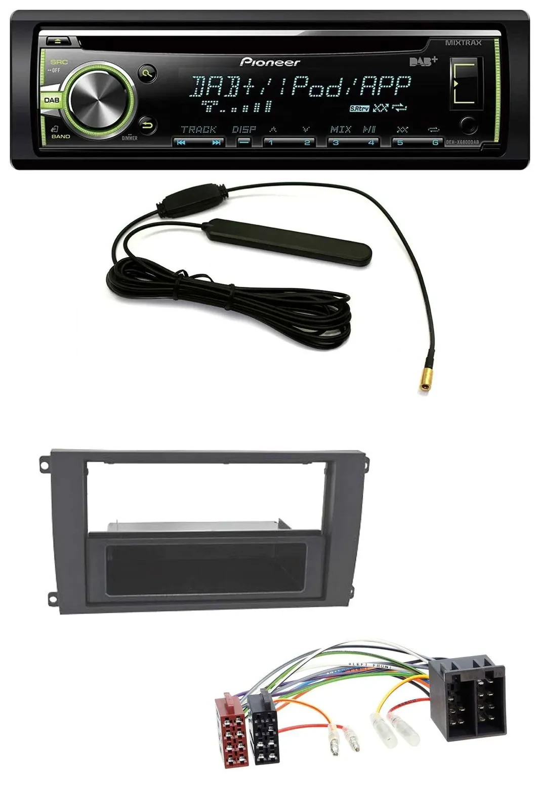Автомагнитола для Porsche Cayenne (2002–2007) Pioneer MP3 USB CD DAB AUX