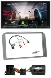 Kenwood Lenkrad 2DIN USB DAB Bluetooth Autoradio für Alfa Romeo 147 GT 04-10 sil