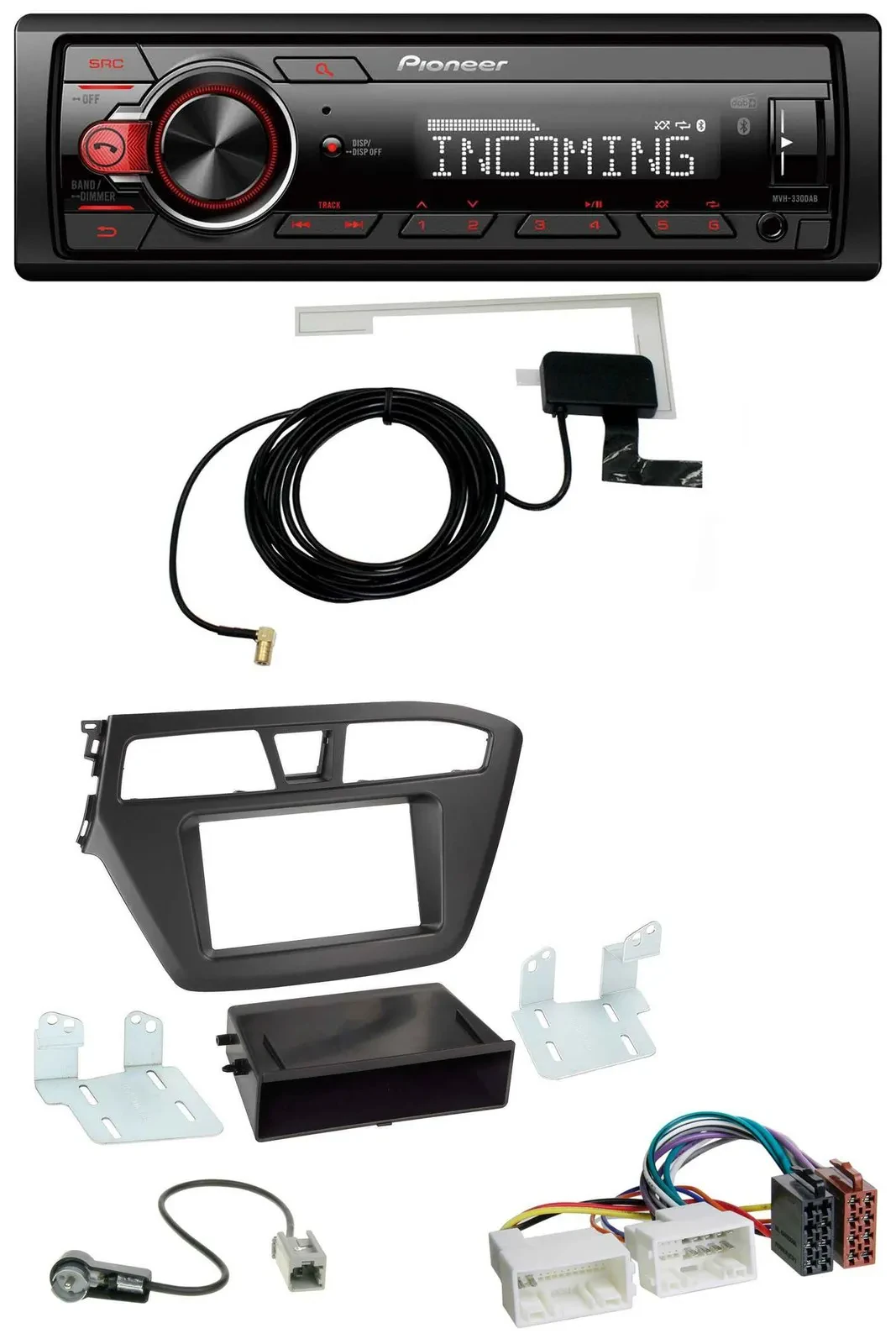 Pioneer MP3 AUX CD DAB USB Autoradio für Hyundai i20 (2014-2020)