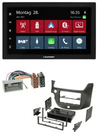 Blaupunkt MP3 Bluetooth DAB 2DIN USB Autoradio für Honda Jazz ab 09 matt schwarz