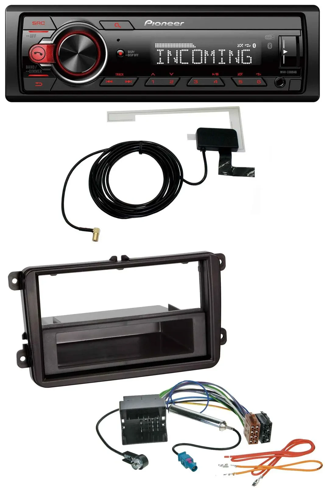 Pioneer MP3 AUX CD DAB USB Autoradio für VW Passat 05-10 Polo 09-14 Scirocco ab