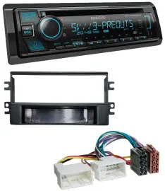 Kenwood Bluetooth USB CD MP3 DAB Autoradio für Kia Carens (ab 2007)