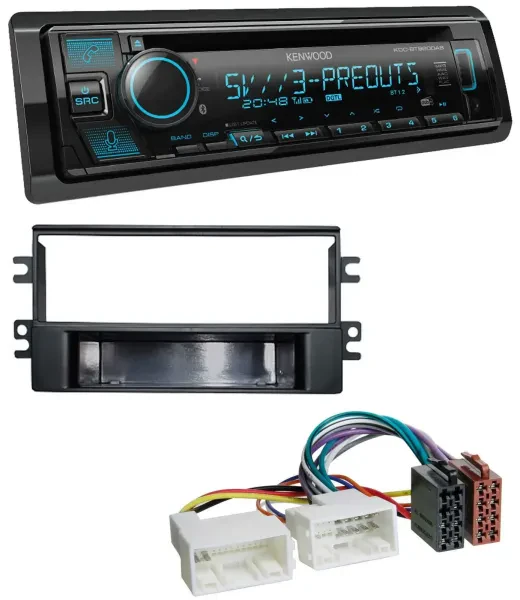 Kenwood Bluetooth USB CD MP3 DAB Autoradio für Kia Carens (ab 2007)