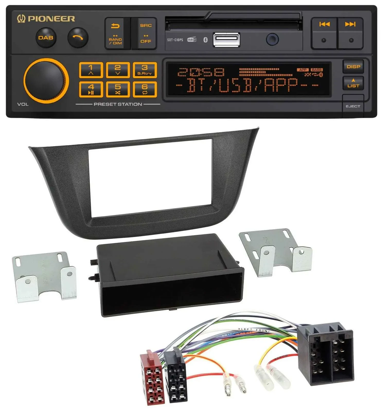 Автомагнитола для Iveco Daily (с 2014) Pioneer DAB, MP3, USB, Bluetooth