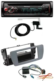 Автомагнитола Pioneer DAB/CD/MP3/USB/Bluetooth для Seat Ibiza (с 2008) серый