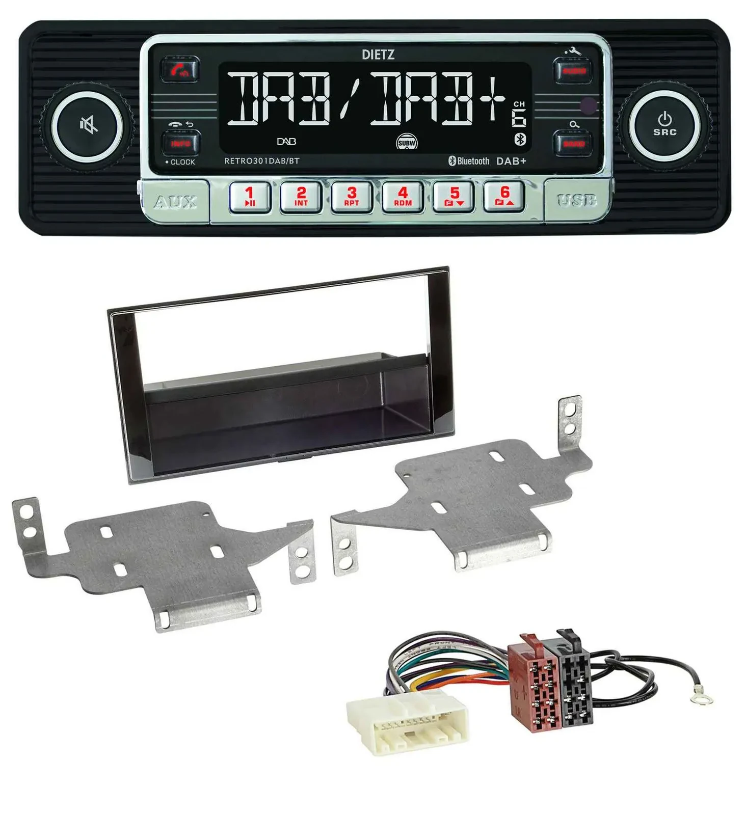 Dietz USB DAB MP3 Bluetooth Autoradio für Nissan Juke (ab 2014)