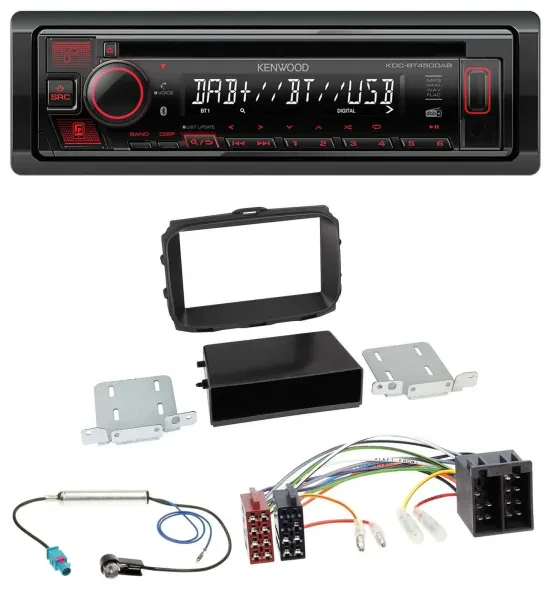 Kenwood MP3 CD USB Bluetooth DAB Autoradio für Alfa Romeo Giulietta 2013-2021 IS