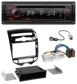 Kenwood MP3 CD USB Bluetooth DAB Autoradio für Hyundai ix20 ab 10 autom. Klima