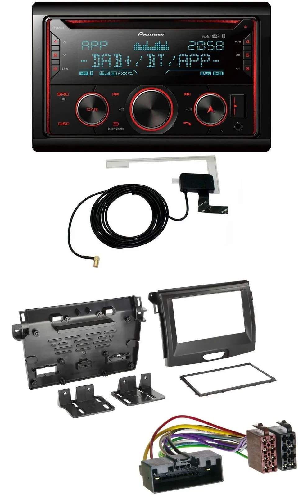 Автомагнитола для Ford Ranger 2AB (с 04/2015) Pioneer 2DIN MP3 DAB USB CD Bluetooth