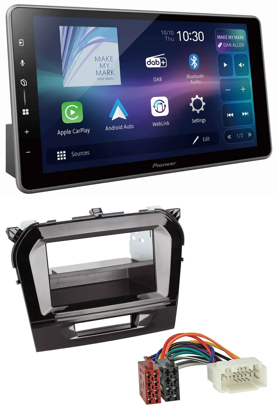 Pioneer Bluetooth USB DAB MP3 Autoradio für Suzuki Vitara (ab 2015)
