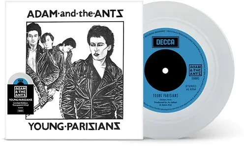 Виниловая пластинка Adam & the Ants - Young Parisians - Limited Clear 7-Inch Vinyl [New 7" Vinyl] Cl