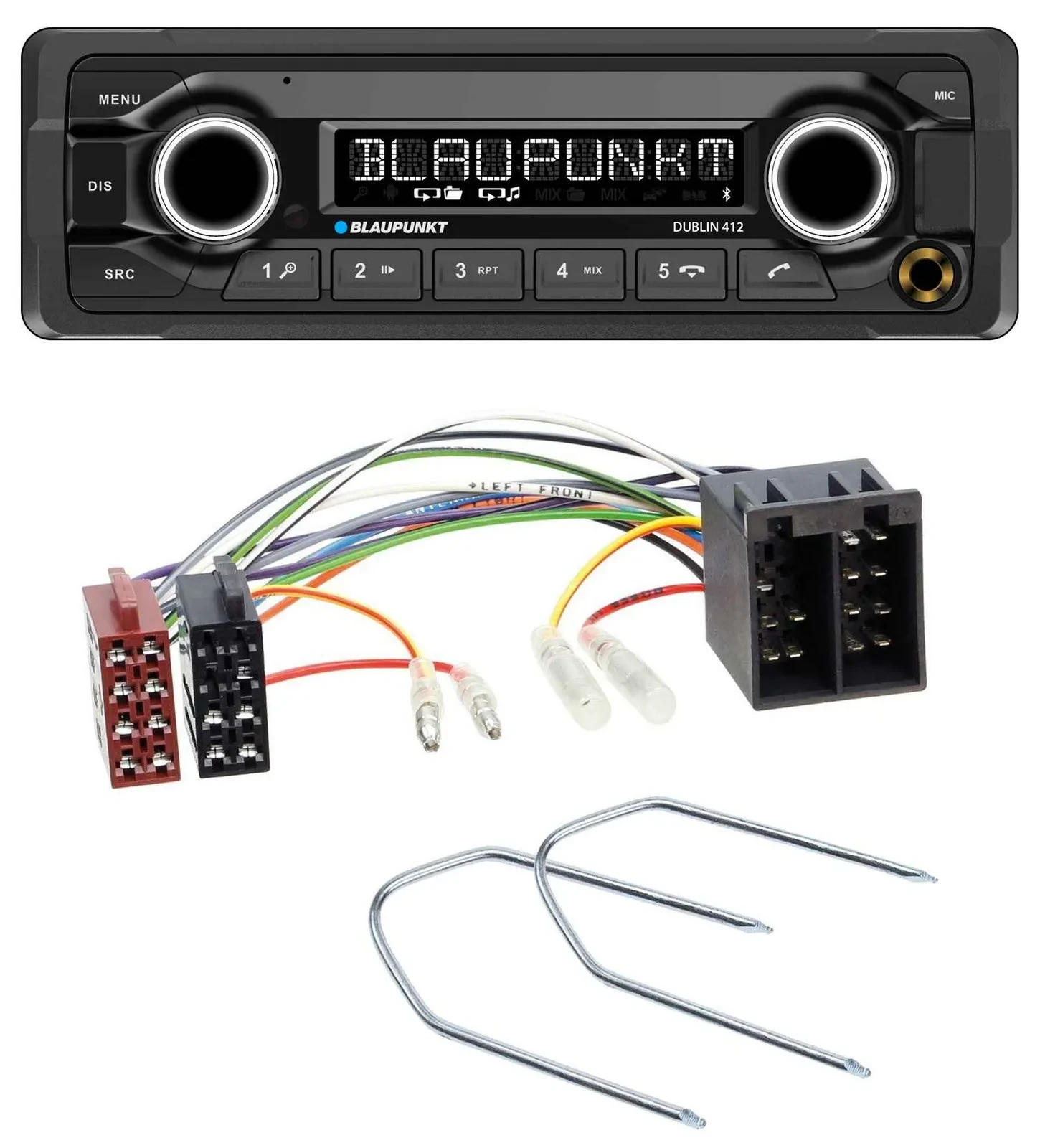 Автомагнитола для VW Passat B2/B3/B4 (1985–1997), Golf 3 II Blaupunkt MP3, Bluetooth, USB, AUX