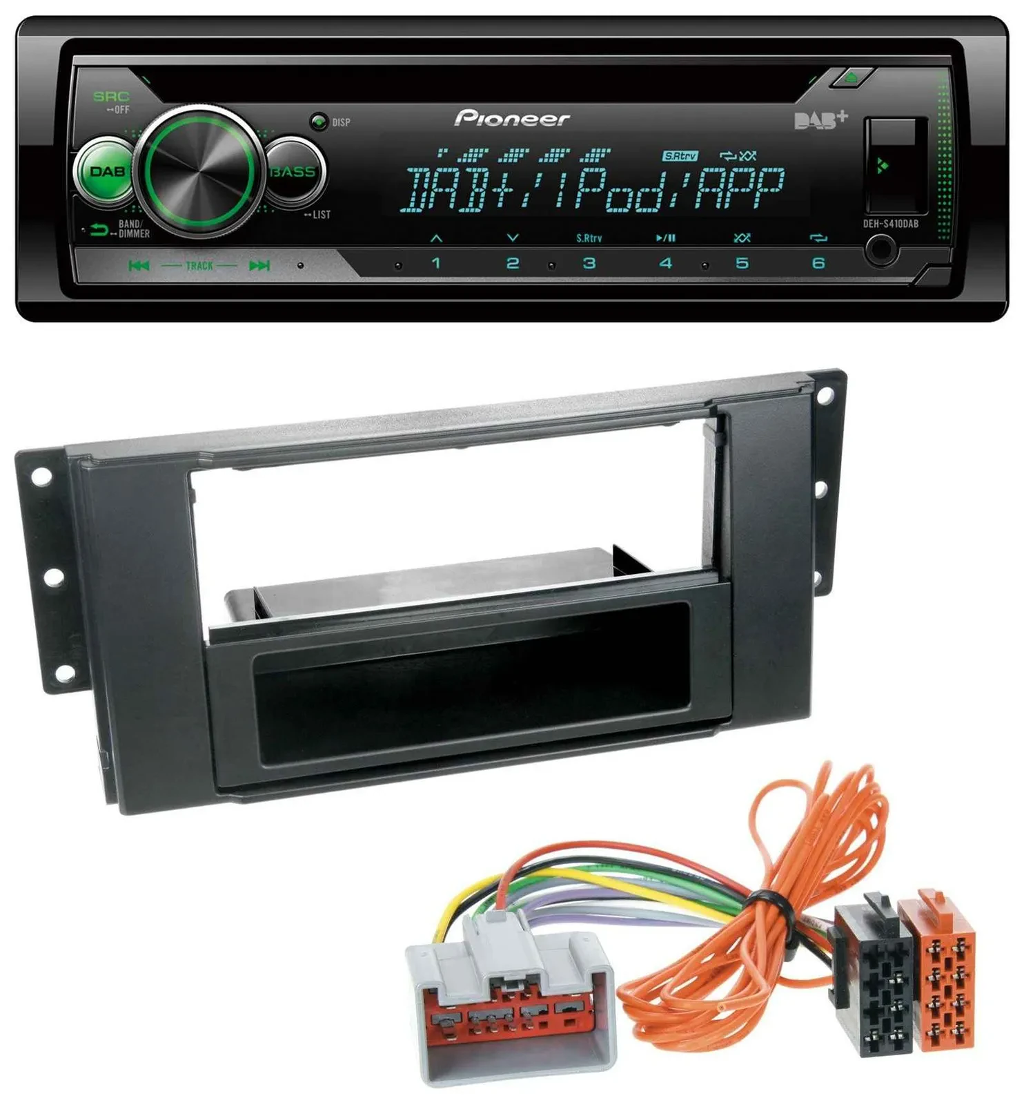 Pioneer USB MP3 DAB AUX CD Autoradio für Land Rover Freelander 2011-2012