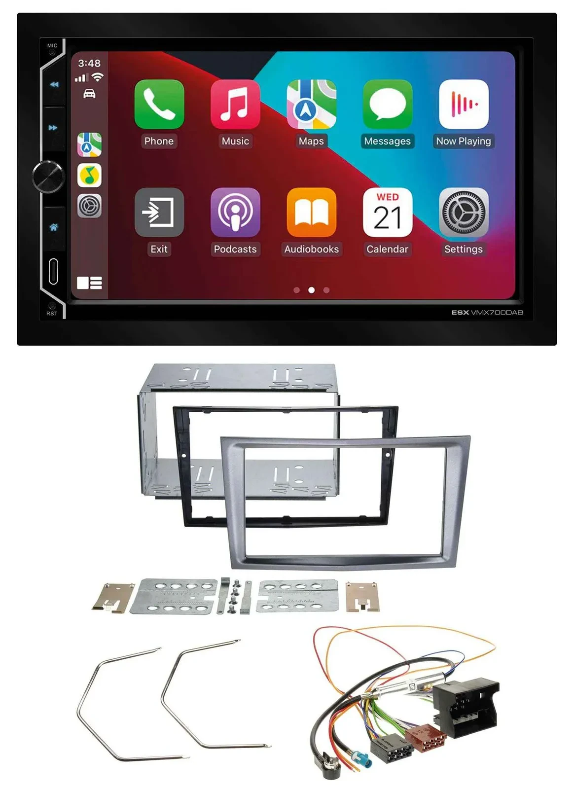 ESX 2DIN DAB USB MP3 Bluetooth Autoradio für Opel Antara Astra H Zafira B charco