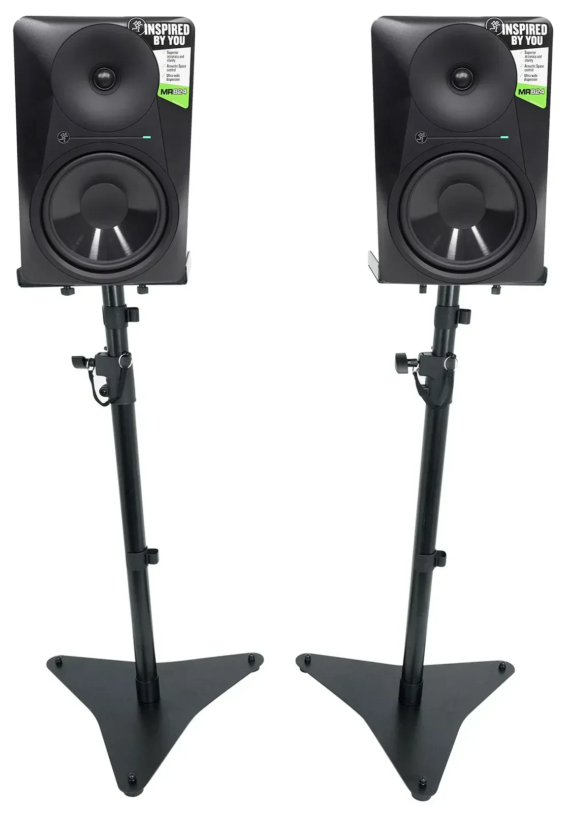 Активный студийный монитор Mackie MR824 Black со стойкой (пара)