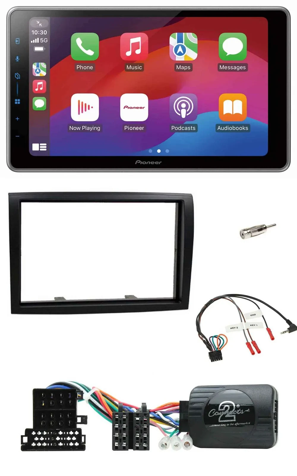 Pioneer Lenkrad USB DAB Bluetooth 2DIN Autoradio für Citroen Jumper 2008-2011