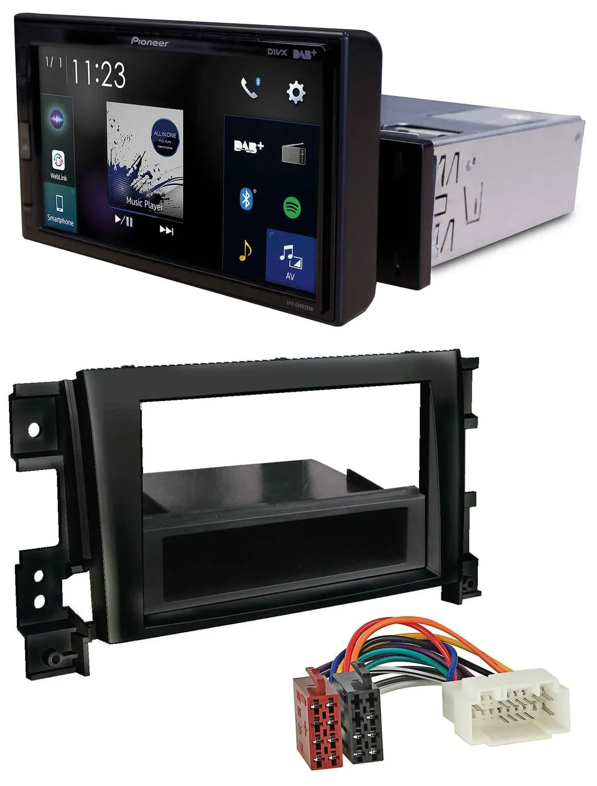 Pioneer DAB MP3 Bluetooth USB Autoradio für Suzuki Gran Vitara (ab 2005)