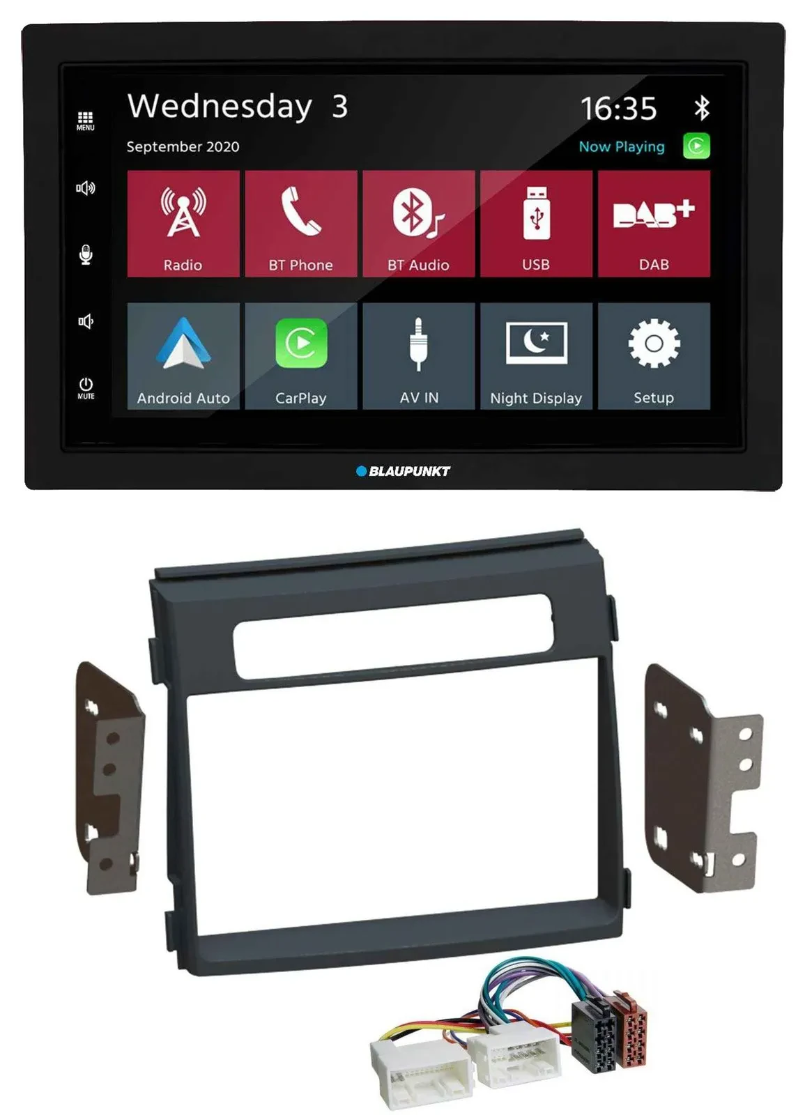 Blaupunkt DAB Bluetooth USB MP3 2DIN Autoradio für Kia Soul AM Facelift 11-14