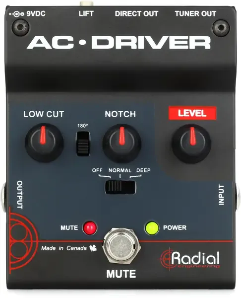 Напольный предусилитель для акустической гитары Radial Engineering AC-Driver Acoustic Preamp