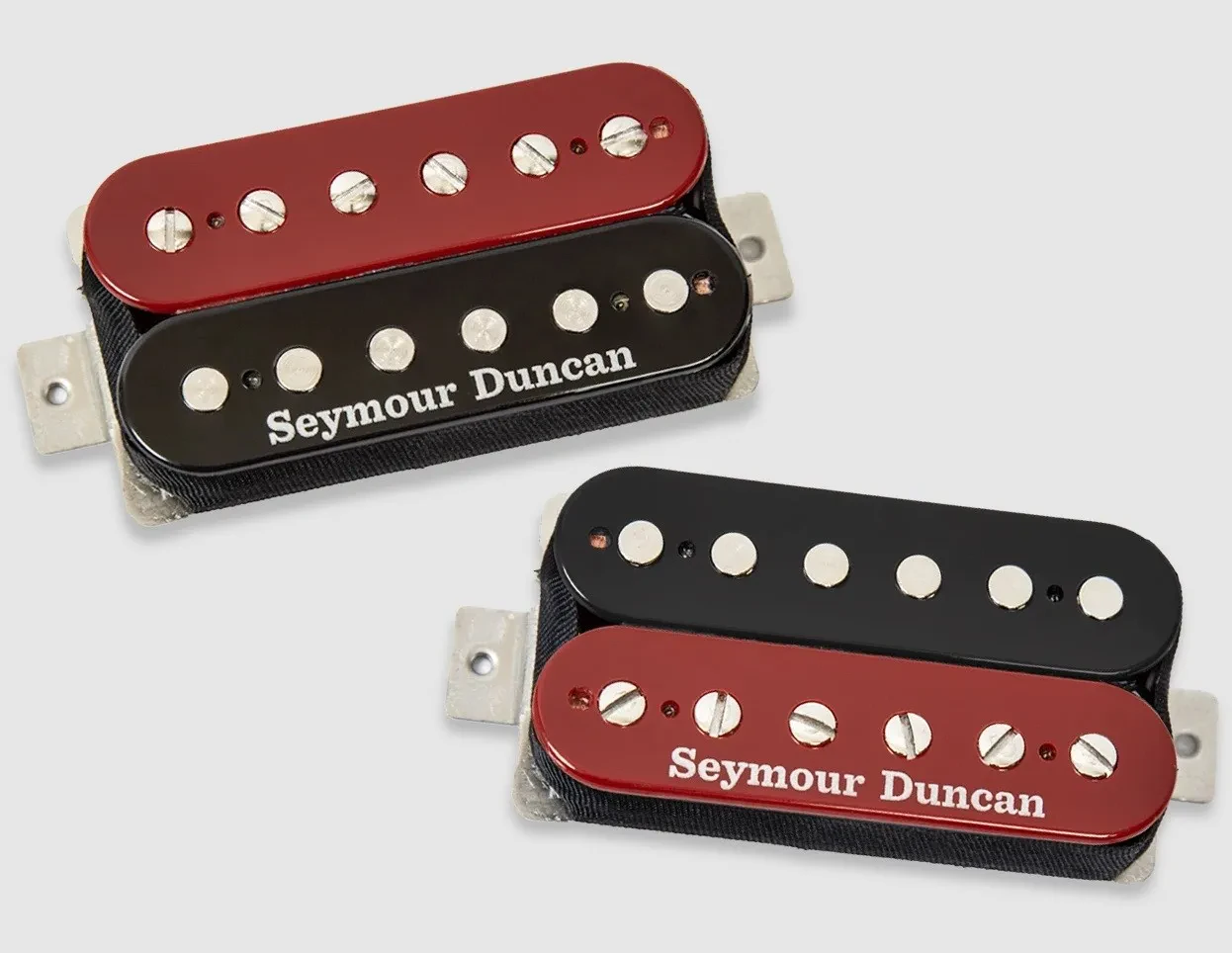 Звукосниматель для электрогитары Seymour Duncan Hot Rodded Humbucker Pickup Set (набор, 2 шт.) красно-черная зебра