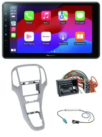 Автомагнитола для Opel Astra J Pioneer 2-DIN Bluetooth USB MP3 DAB платиновый серебристый