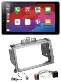 Автомагнитола для Hyundai i20 (2009–2012) Pioneer 2DIN, Bluetooth, DAB, USB, серебристая