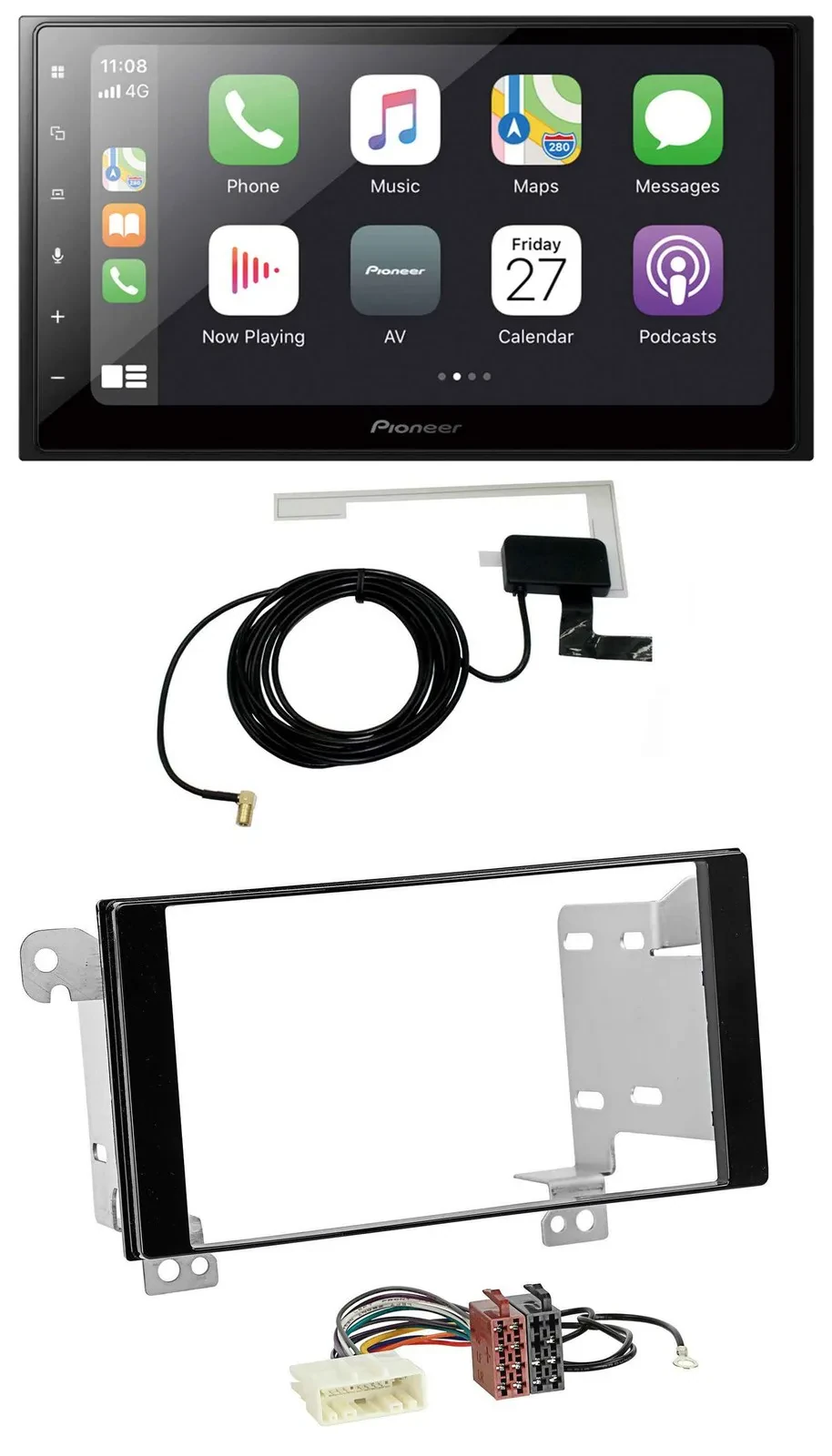 Pioneer USB MP3 2DIN Bluetooth DAB Autoradio für Subaru Forester Impreza XV ab 1
