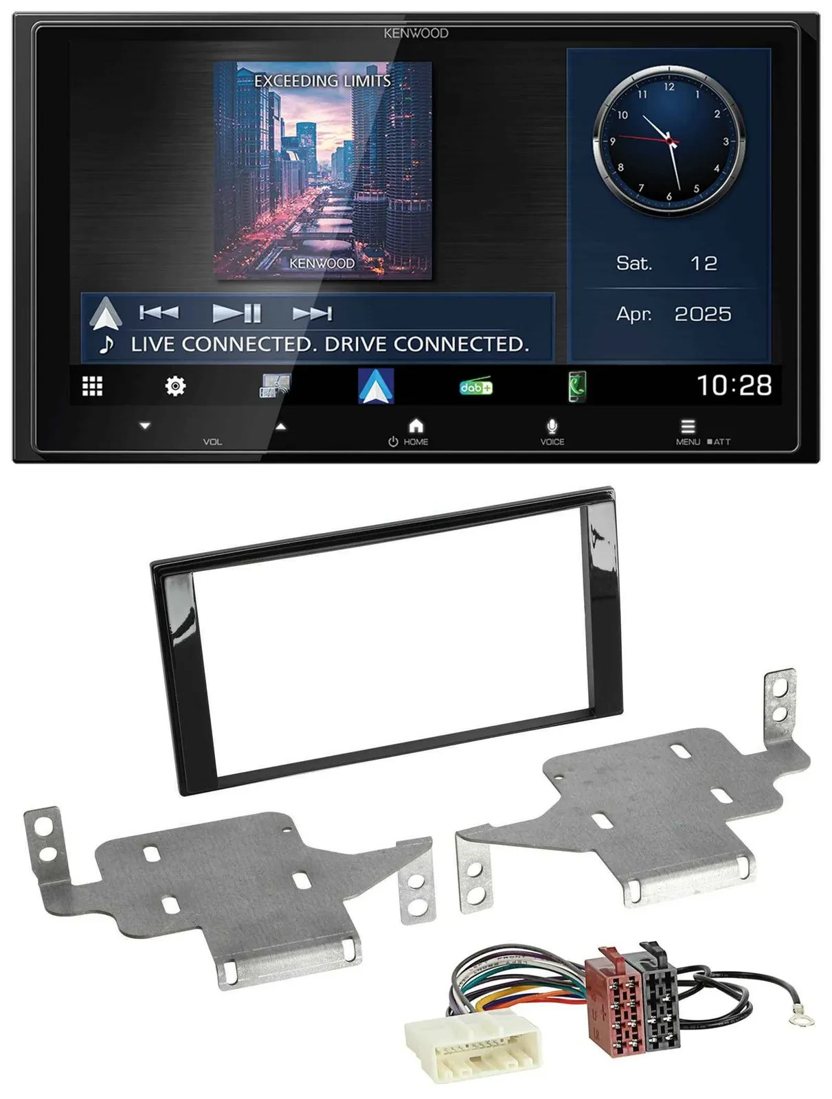 Kenwood Bluetooth 2DIN USB DAB MP3 Autoradio für Nissan Juke (ab 2014)