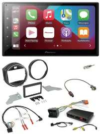 Автомагнитола Pioneer 2DIN DAB Bluetooth USB для BMW Mini F55/F56 (2013–2016) с поддержкой управления на руле