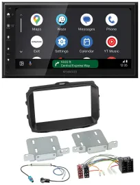 Kenwood DAB Bluetooth USB MP3 2DIN Autoradio für Alfa Giulietta 2013-2021 ISO sc