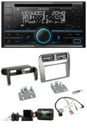 Kenwood CD 2DIN DAB USB Lenkrad Bluetooth Autoradio für Fiat Grande Punto anthra