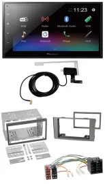Pioneer DAB MP3 Bluetooth 2DIN USB Autoradio für Iveco Daily 2006-2014 silber