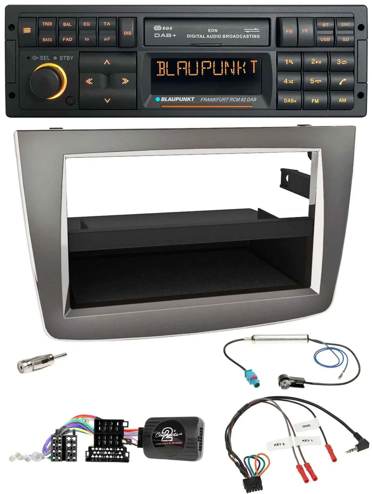 Blaupunkt USB DAB SD Lenkrad Bluetooth Autoradio für Alfa Mito 955 2008-2014 sil