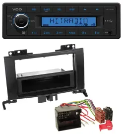 VDO AUX 1DIN MP3 USB Autoradio für Mercedes Sprinter ab 06 Rubbertouch