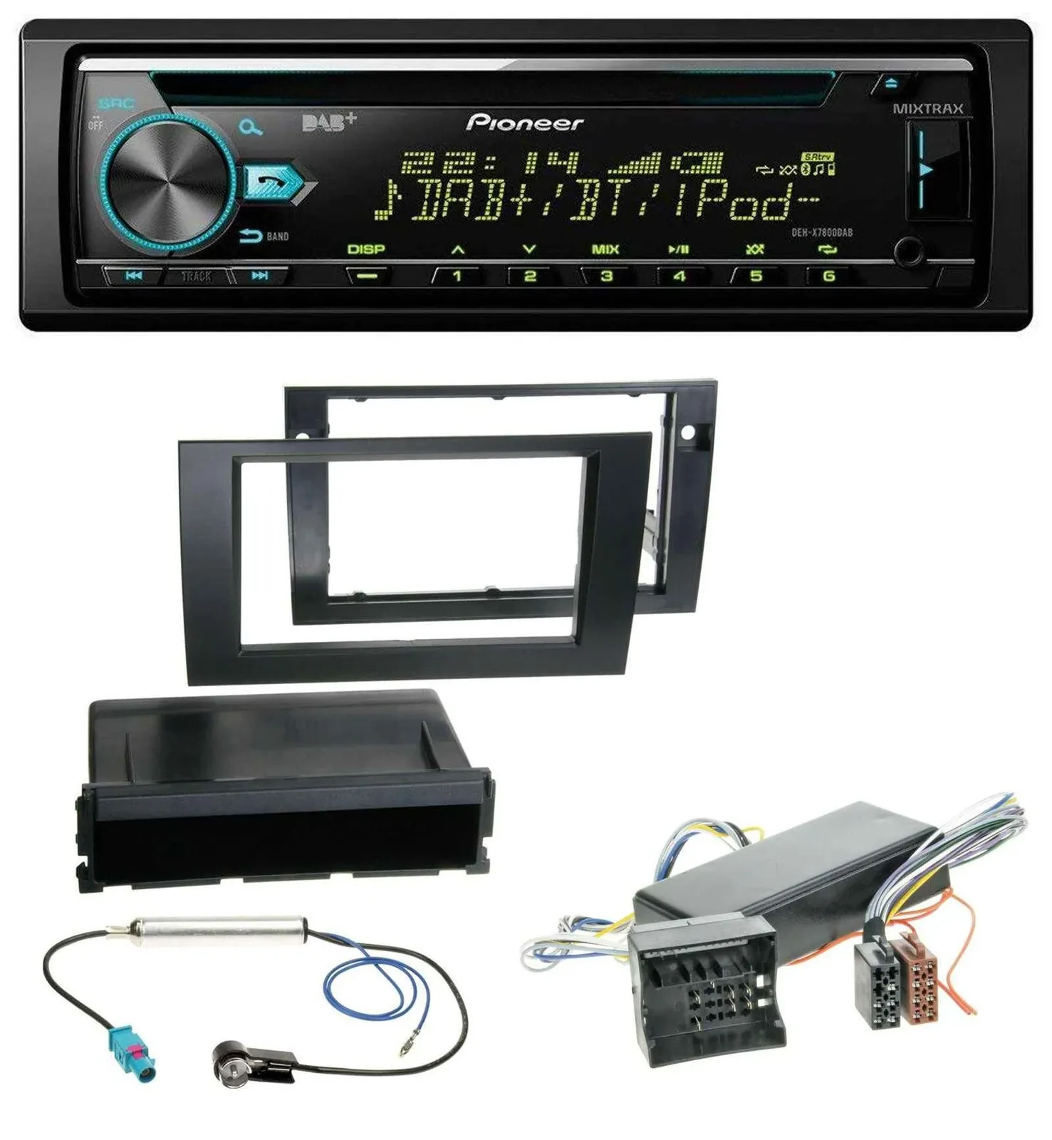 Pioneer DAB MP3 CD USB Bluetooth Autoradio für Audi A4 04-08 B7 Symphony Bose Ak