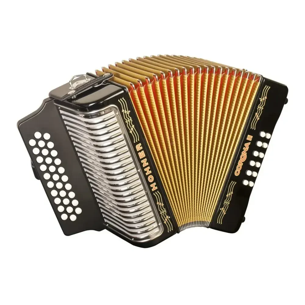 Б/У Аккордеон Hohner Corona II диатонический, F/Bb/Eb, черный