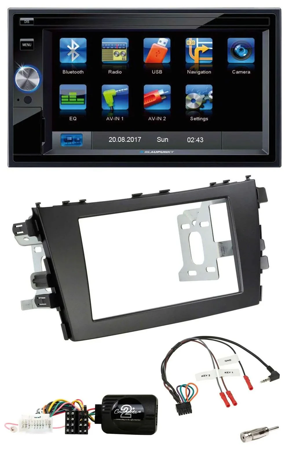 Blaupunkt Lenkrad USB Bluetooth TMC 2DIN Navigation für Suzuki Celerio LF ab 201