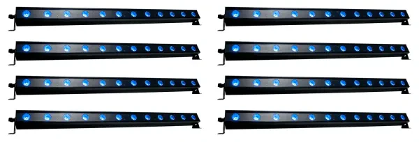 Прибор смены цвета American DJ ULTRA HEX BAR 12 RGBAW+UV LED DMX (8 штук)