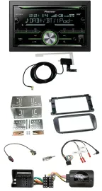 Pioneer CD USB Lenkrad Bluetooth 2DIN DAB Autoradio für Ford Focus C Max Galaxy