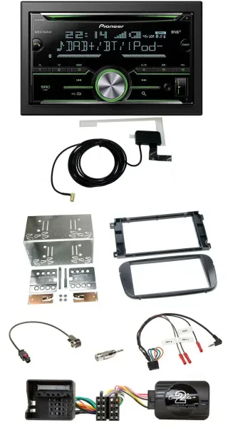 Pioneer CD USB Lenkrad Bluetooth 2DIN DAB Autoradio für Ford Focus C Max Galaxy