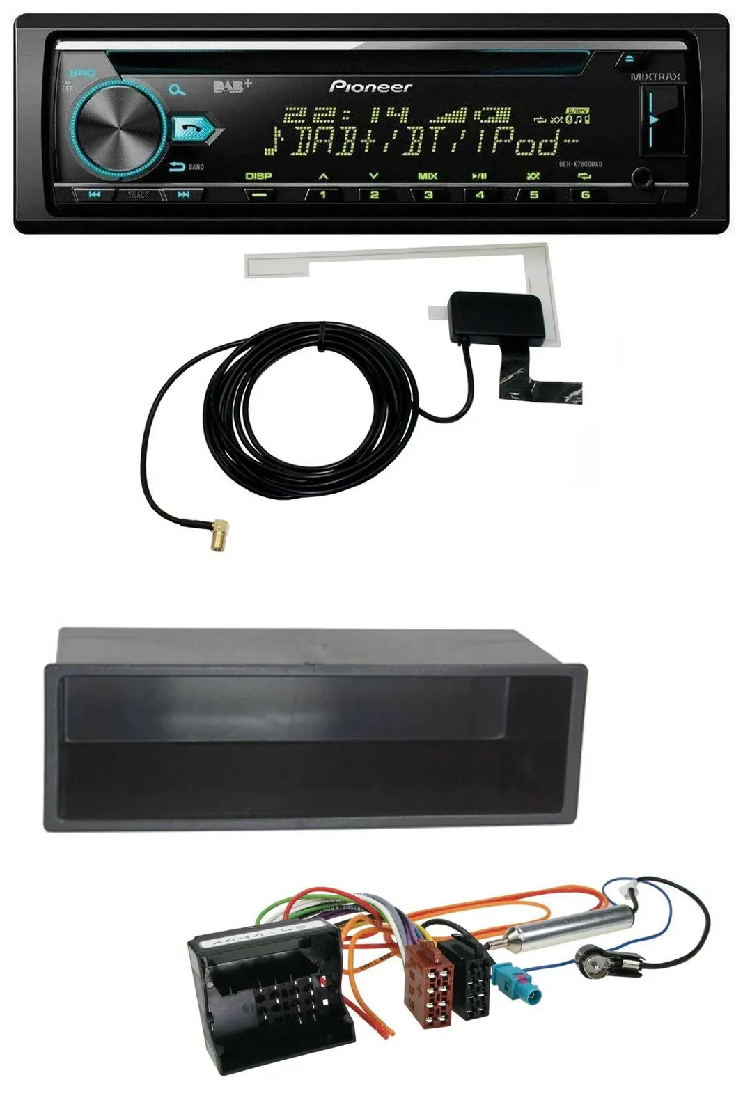 Автомагнитола для Peugeot 207/307/Expert/Partner Pioneer CD/MP3/USB/AUX/DAB