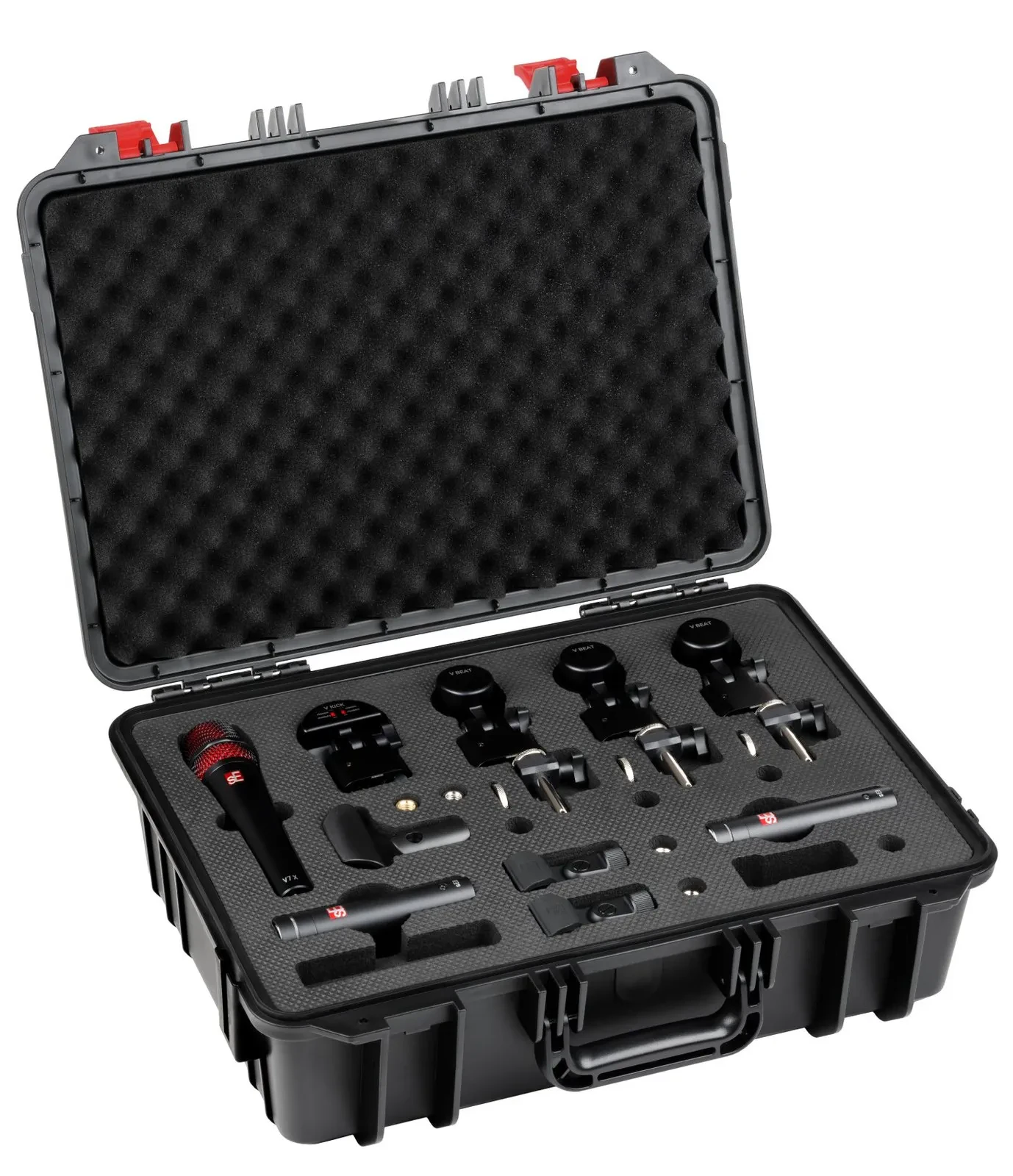 Se Electronics V Pack Arena Black Drum Microphones w/V KICK/Beat/V7 X/sE8+Case